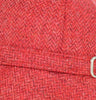 Ladies Flapper Cap - Red Herringbone Details