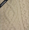 Button Aran Cardigan with Lace Detail Natural