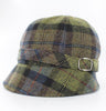 Ladies Flapper Cap - Green Check