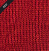 Aran Roll Neck Poncho Red