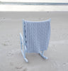 Wool Throw with Cable Detail