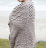 Patchwork Aran Throw Blanket Side