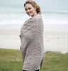 Patchwork Aran Throw Blanket Front