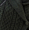 Aran Cardigan with Celtic Knot Zip Army Green