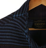 Belted Tweed Cape - Blue Houndstooth Details