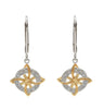 House of Lor - Celtic Knot Earrings with Circular Diamond Front