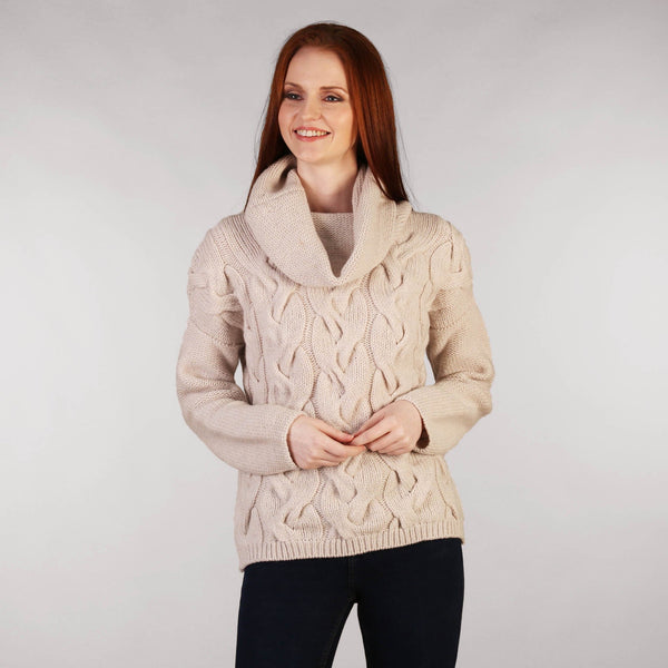Fisherman Out Of Ireland Chunky Cable Sweater Front
