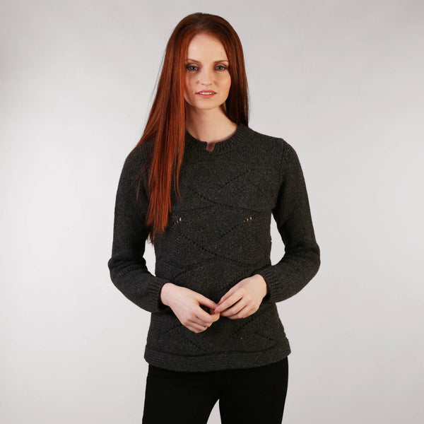 Fisherman Out Of Ireland Wave Knit Sweater Front