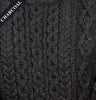 Aran Sweater with Hoodie - Charcoal