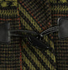Tweed Duffle Coat - Green Check Houndstooth
