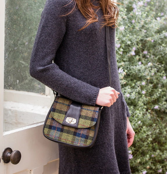 Sarah Handbag Green Check