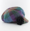 Ladies Newsboy Cap - Purple Multi