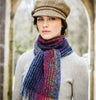 Navy & Red Mix Skellig Scarf Front