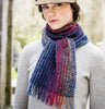 Navy & Red Mix Skellig Scarf Side