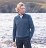 Fisherman Out of Ireland Two Tone Aran Sweater - Navy Details