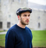 Traditional Flat Cap - Green Patchwork Front