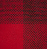 Belted Tweed Cape Shawl Red & Black Check