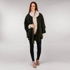 Throw Cape Shawl Forest Green Full