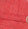 Ladies Flapper Cap - Red Herringbone Details