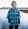 Belted Cape-Bright Checks