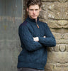 Gents Zip Aran Sweater