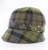 Ladies Flapper Cap - Green Check 