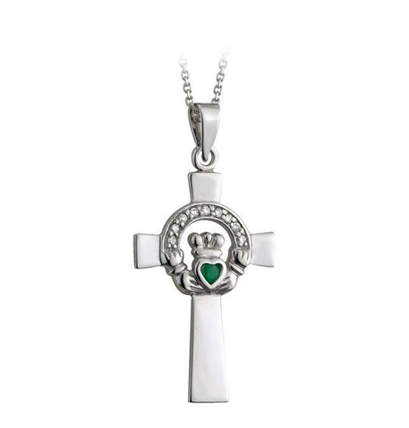 Claddagh Diamond Pendant