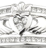 White Gold Claddagh - The Emigration Ring