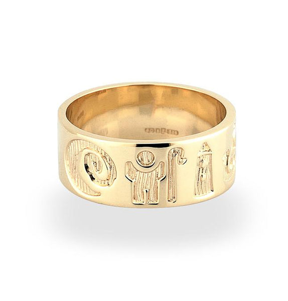 History of Ireland Ring - Yellow Gold