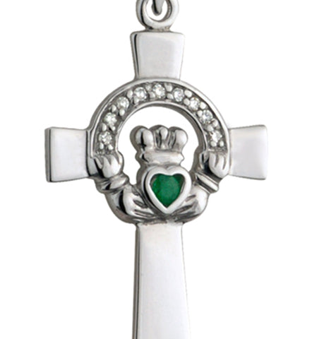 Claddagh Diamond Pendant