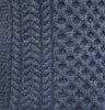 Half Zip Aran Knit Sweater - Charcoal Details