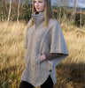 Aran Knit Cape Front