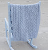 Wool Throw with Cable Details