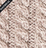 Aran Knit Cape Oatmeal 