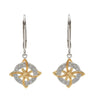 House of Lor - Celtic Knot Earrings with Circular Diamond Front 