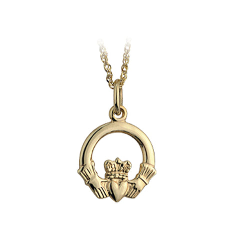 Claddagh Pendant - Yellow Gold