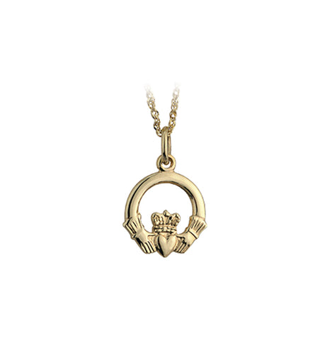 Claddagh Pendant - Yellow Gold