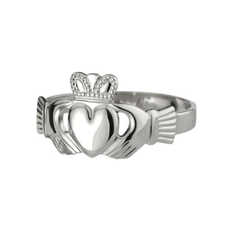 Claddagh Ring - White Gold