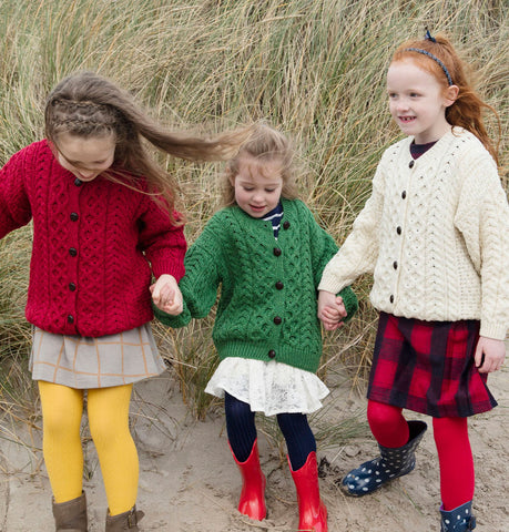 Kids Aran Cardigan 