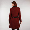 Middleton Knee Coat - Red Salt & Pepper Tweed Back