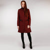 Middleton Knee Coat - Red Salt & Pepper Tweed Full