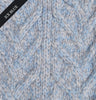 Fisherman Out Of Ireland Wave Knit Sweater Ice Blue