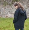 Aran Sweater with Hoodie - Blackwatch Back
