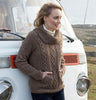 Ladies Cowl Neck Sweater Details 