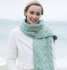 Aran Knit Cable Scarf Details 