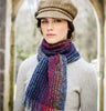 Navy & Red Mix Skellig Scarf Front 