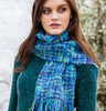 Blue Mix Scarf Side