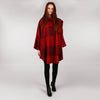 Ladies Tweed Cape Shawl Red Check Full