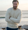 Supersoft Traditional Crew Neck Aran Sweater