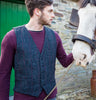 Mens Waistcoat - Charcoal Details